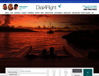 dialaflight.com screenshot