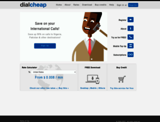 dialcheap.com screenshot