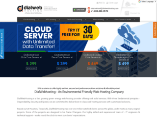 dialwebhosting.com screenshot