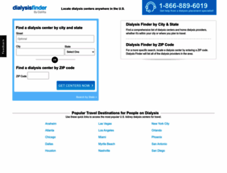 dialysisfinder.com screenshot