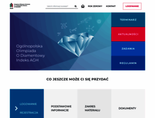 diament.agh.edu.pl screenshot