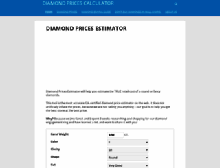 diamond-calculator.com screenshot
