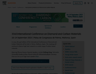 diamond-conference.elsevier.com screenshot
