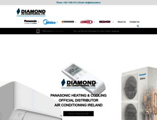 diamondair.ie screenshot
