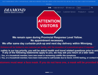 diamondathletic.com screenshot