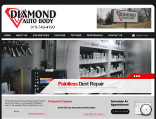 diamondautobodymo.com screenshot