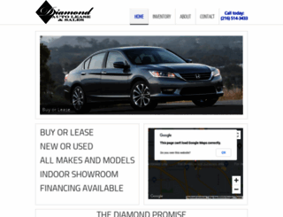 diamondautolease.com screenshot
