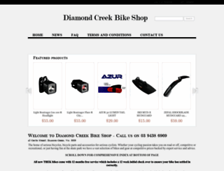 diamondcreekbikeshop.com.au screenshot