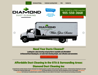 diamondductcleaning.ca screenshot