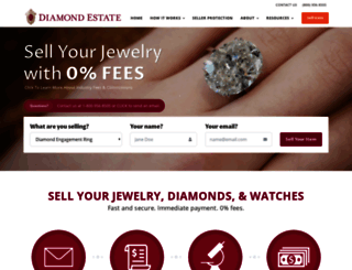 diamondestatejewelrybuyers.com screenshot