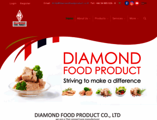 diamondfoodproduct.co.th screenshot