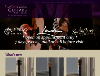 diamondguitars.nl screenshot