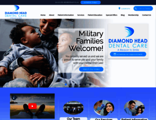 diamondheaddentalcare.com screenshot