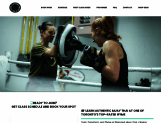 diamondmuaythai.ca screenshot
