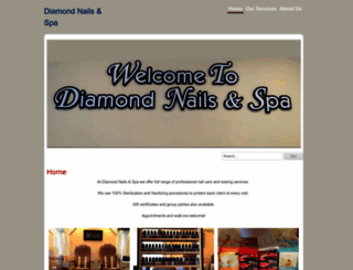 diamondnailsandspas.com screenshot