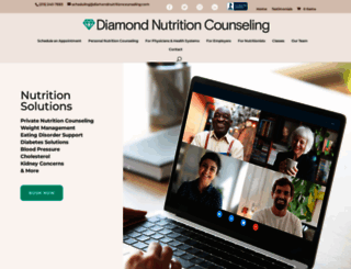 diamondnutritioncounseling.com screenshot