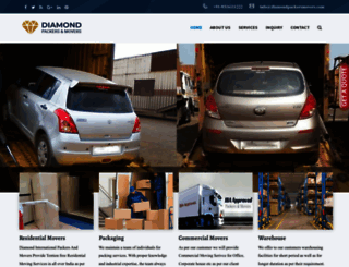 diamondpackersmovers.com screenshot
