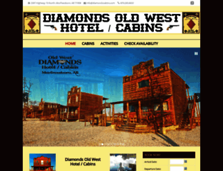 diamondscabins.com screenshot