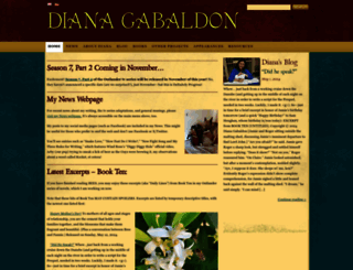 dianagabaldon.com screenshot