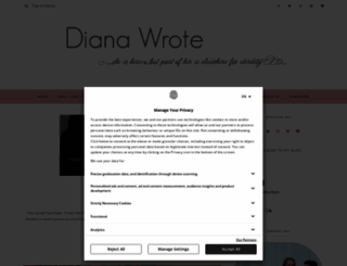 dianawrote.com screenshot