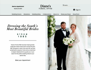 dianesformalaffair.com screenshot