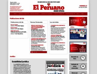 diariooficial.elperuano.pe screenshot
