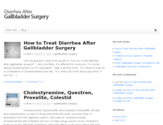 diarrheaaftergallbladdersurgery.com screenshot