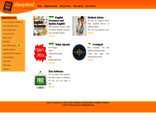 diaryatoz.com screenshot