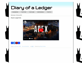 diaryofaledger.com screenshot