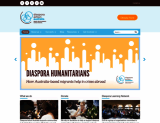 diasporaaction.org.au screenshot
