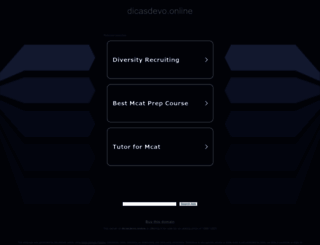 dicasdevo.online screenshot