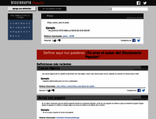 diccionariopopular.net screenshot