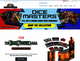 dicemasters.com screenshot