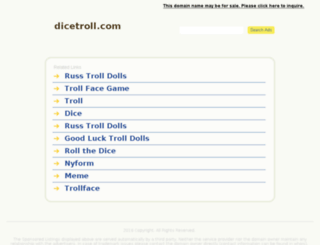 dicetroll.com screenshot