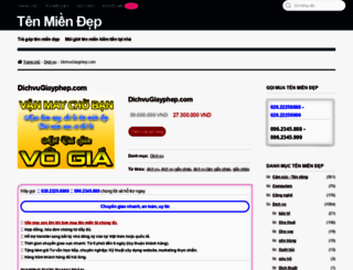dichvugiayphep.com screenshot