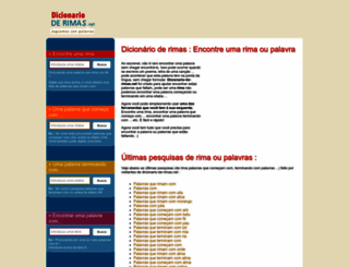 dicionario-de-rimas.net screenshot