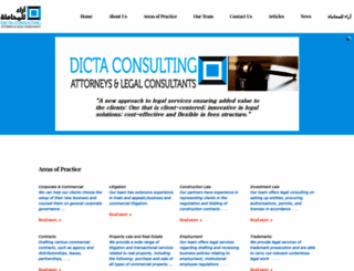 dictaconsulting.com screenshot