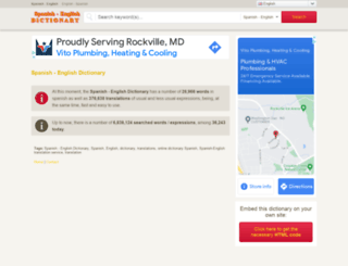 dictionary-spanish-english.com screenshot