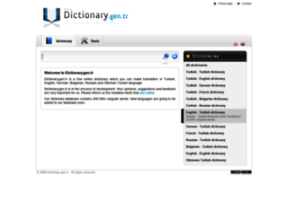 dictionary.gen.tr screenshot