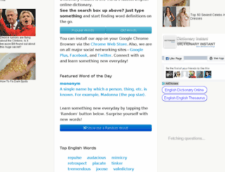 dictionaryinstant.com screenshot