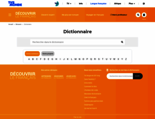dictionnaire.tv5.org screenshot