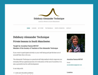 didsburyalexandertechnique.com screenshot