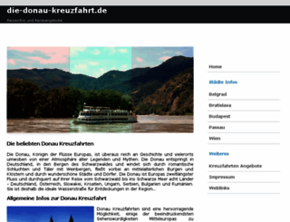 die-donau-kreuzfahrt.de screenshot