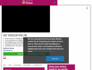 die-siedler-online.sat1spiele.de screenshot