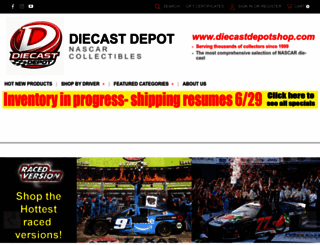 diecastdepotshop.com screenshot