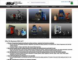 diecastmachinery.com screenshot