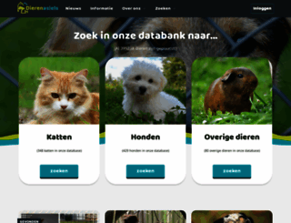 dierenasiels.com screenshot