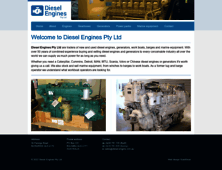 diesel-engine.com.au screenshot