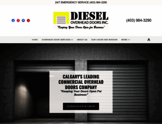 dieseloverheaddoors.com screenshot