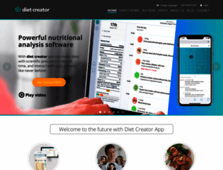 diet-creator.com screenshot